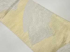 地紙に曲線模様織出し袋帯